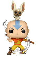 Load image into Gallery viewer, Avatar: The Last Airbender Aang with Momo Funko POP! Vinyl Figure #534 with Pop Protector
