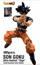 Load image into Gallery viewer, S.H. Figuarts Son Goku Ultra Instinct Sign SDCC 2020 Exclusive by Bandai
