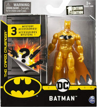 Load image into Gallery viewer, DC Spin Master Caped Crusader (Gold Chase) Batman 4&quot; Action Figure 1st Edition
