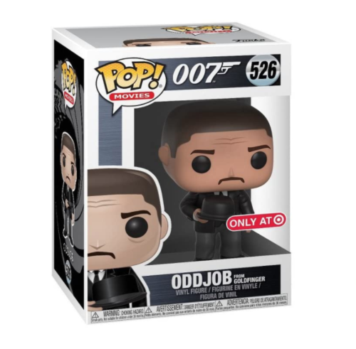 007 James Bond Oddjob Goldfinger Funko POP! Vinyl Figure #526 Exclusive with Pop Protector