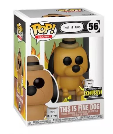 This is Fine Dog Funko POP! Vinyl Figure #56 Exclusive with Pop Protector